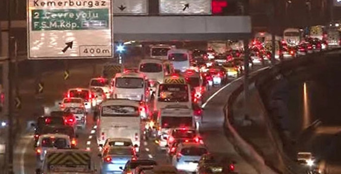 Trafik yoğunluğu yüzde 90'aulaştı