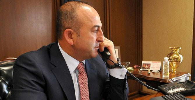 Çavuşoğlu, Kerry ve Fabius ile görüştü