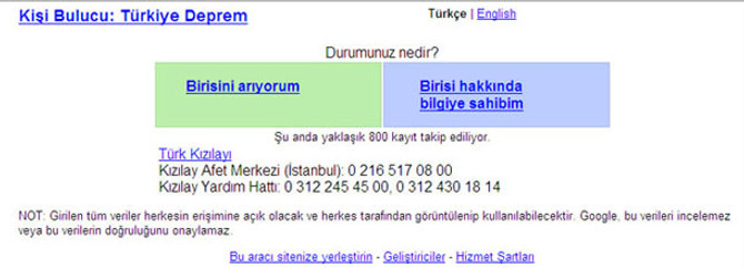 Google, Van'da kaybolanları arıyor