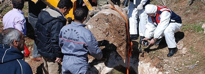 Dargeçit'te insan kemikleri bulundu