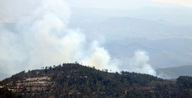 Suriye'deki yangın Hatay sınırına sıçradı