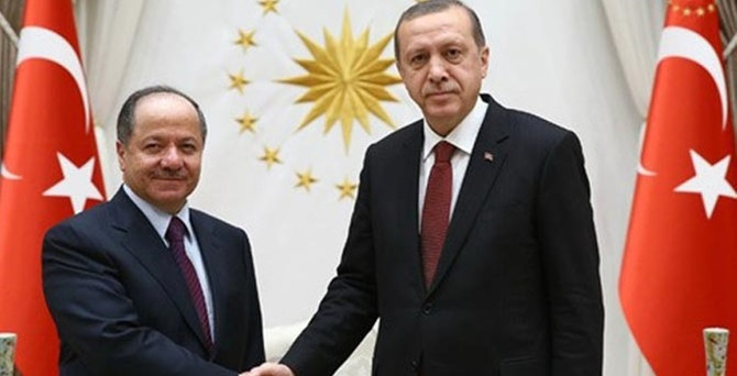 Barzani Erdoğan ile görüştü