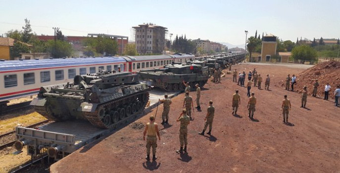 Zırhlı araçlar Gaziantep'e ulaştırıldı