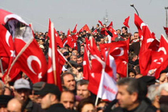 Başkent'te 'hayır' mitingi