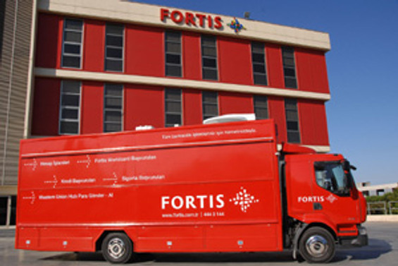 Fortis'ten TIR'la müşterinin ayağına hizmet