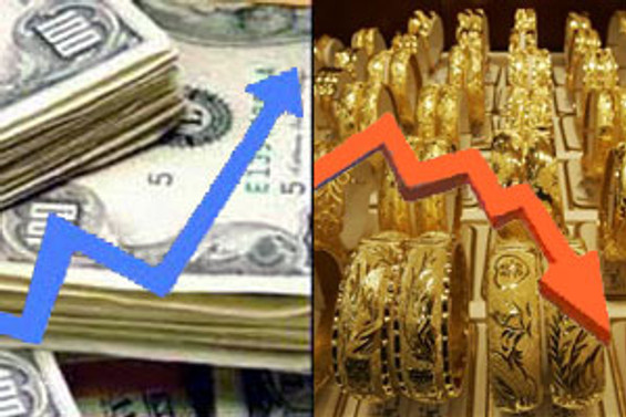 Dolar yükseldikçe altın düşüyor; petrol 55 doların da altında