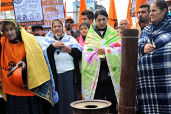 Doğalgaz zammına protesto