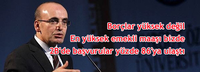 Borçlar iddia edildiği gibi yüksek değil