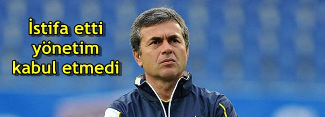İstifa etti, yönetim kabul etmedi