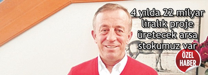 Ağaoğlu: 4 yılda 22 milyar liralık proje üretecek arsa stokumuz var