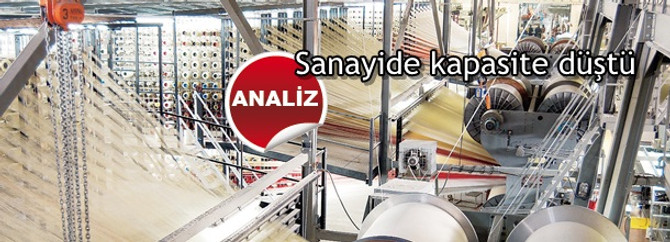 Sanayide kapasite düştü