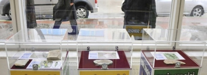 Bursa'da "fosil sergisi"ne saldırı