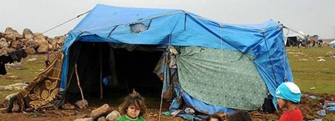 Bu çadırda çocuk olmak zor