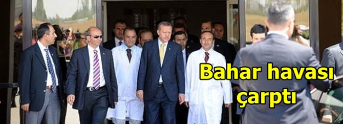 Erdoğan'ı bahar havası çarptı