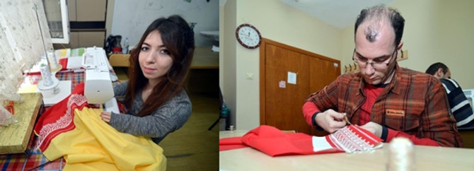 Dikiş ve nakış öğrenerek iş hayatına atılacaklar