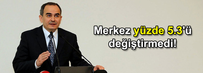 Merkez, enflasyon hedefini değiştirmedi