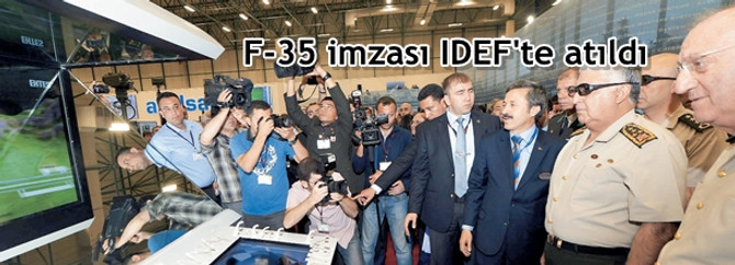 F-35 imzası IDEF'te atıldı