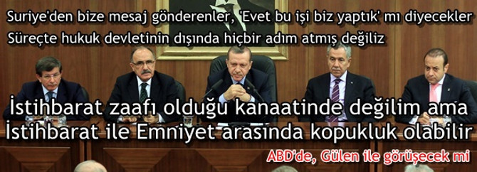 "İstihbarat zaafı olduğu kanaatinde değilim"