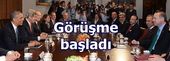 Erdoğan - Obama görüşmesi başladı
