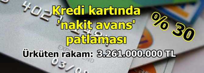 Paraya sıkışan nakit avansa yüklendi