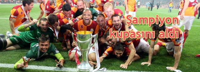 Şampiyon kupasını aldı