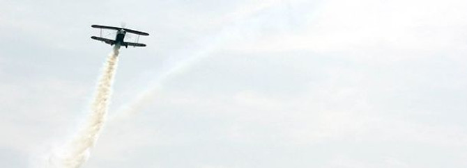 Adana'da gösteri uçağı düştü