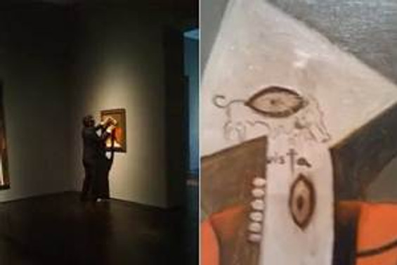 Picasso tablosunu spreyleyen vandal 2 yıl hapis yatacak