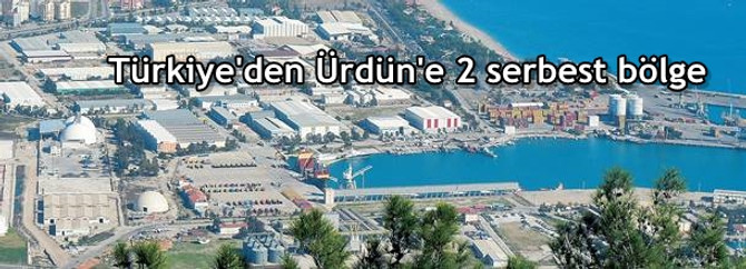Türkiye'den Ürdün'e 2 serbest bölge