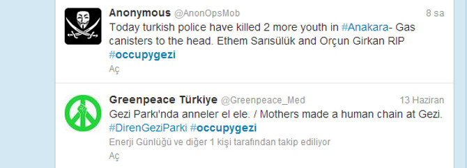 Yabancılar yüzbinlerce Twit attı