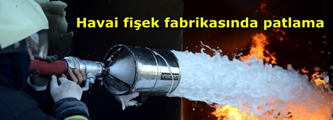 Havai fişek fabrikasında patlama