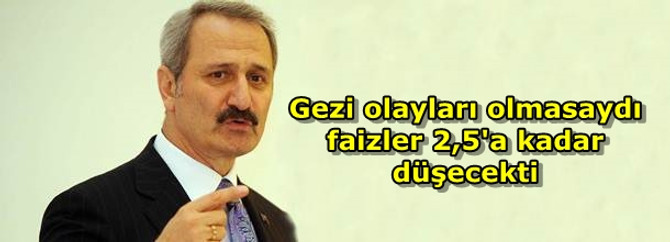 Gezi olayları olmasaydı faizler 2,5'a kadar düşecekti