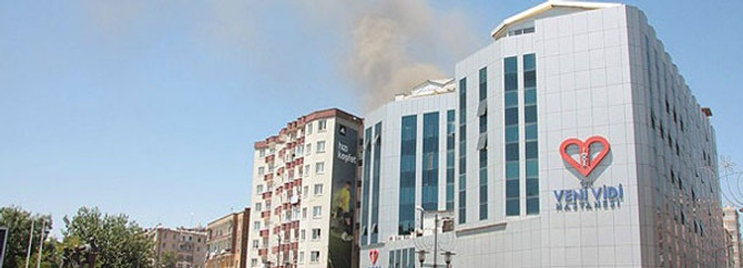Hastanede korkutan yangın