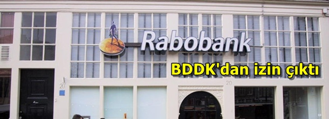 Rabobank'a izin çıktı