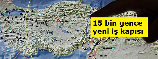 15 bin gence yeni iş kapısı