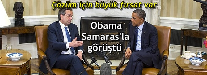 Obama Samaras ile görüştü