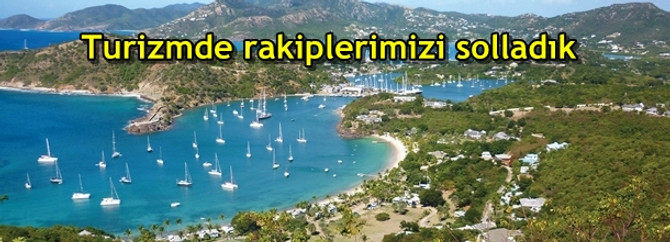 Turizmde rakiplerimizi solladık