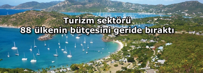 Turzim sektörü, 88 ülkenin bütçesini geride bıraktı