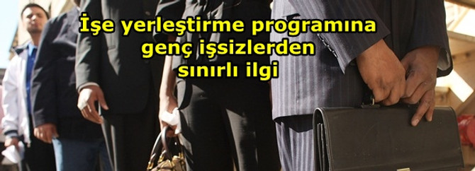 İşe yerleştirme programına genç işsizlerden sınırlı ilgi