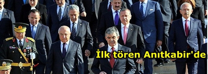 Büyük Zafer için ilk tören Anıtkabir'de