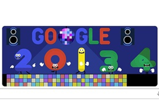 Google'dan 'yeni yıl' kutlaması