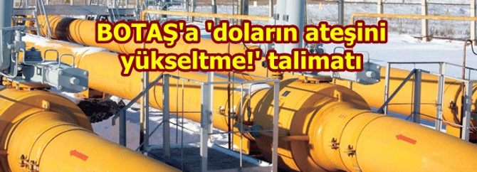 BOTAŞ için 'düşük miktarlı dolar' talimatı