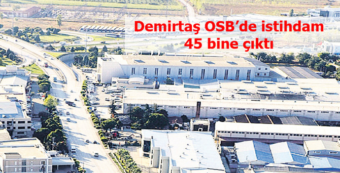 Hızlı büyüyen Demirtaş OSB istihdamını 45 bine çıkardı