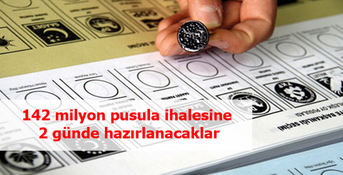 142 milyon oy pusulası basım ihalesine sadece 2 iş günü verildi