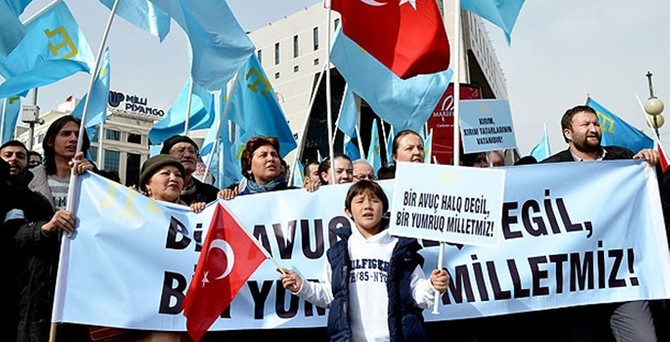 Ankara'da Kırım protestosu