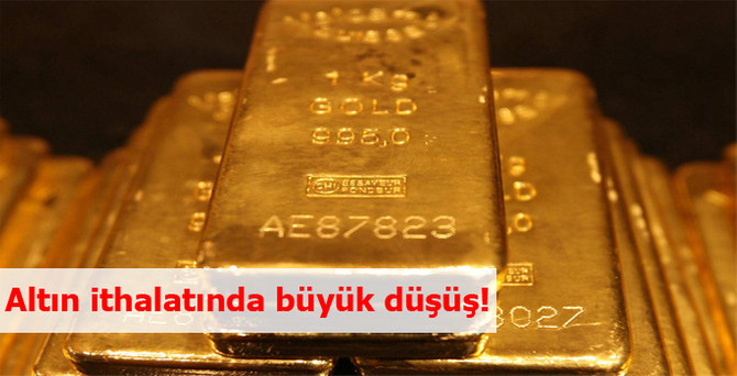 Türkiye'nin altın ithalatı şubatta yüzde 80 düştü