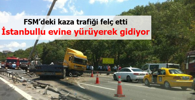 FSM'de kaza trafiği felç etti!