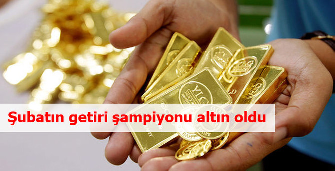 Şubatın getiri şampiyonu altın oldu