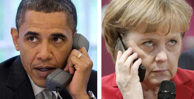 Obama Merkel'le Ukrayna'yı konuştu