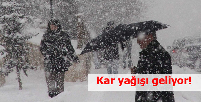 Kar yağışı geliyor!