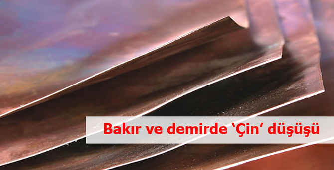 Çin'in talebi yavaşladı, bakır ve demir fiyatları düştü
